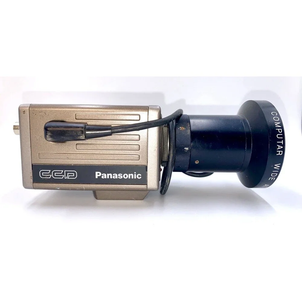 PANASONIC CCTV CAMERA WV-CD22, TV LENS 50MM 1:1.8,WORKING